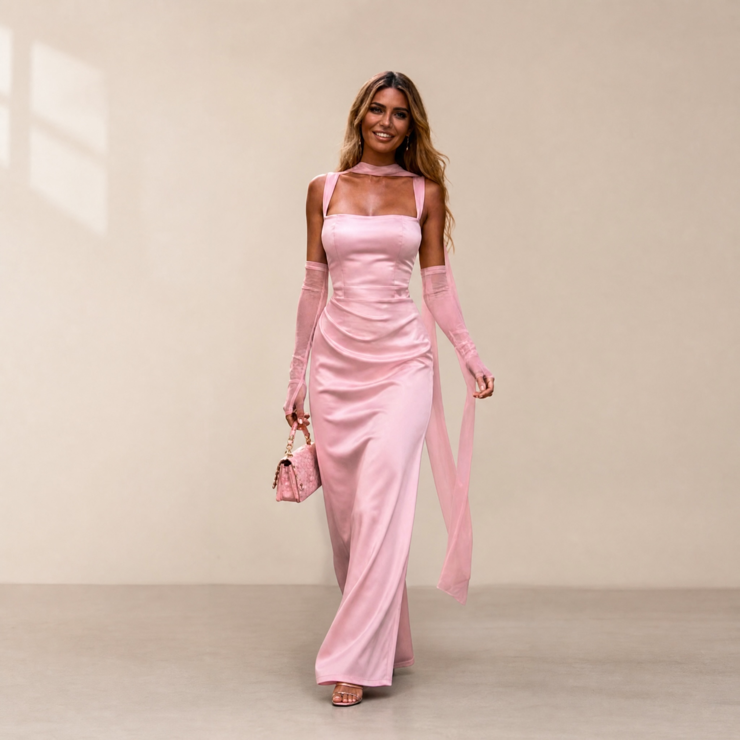 Silky Pink Dress