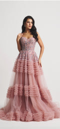 Queens Ruffle Stone Dress